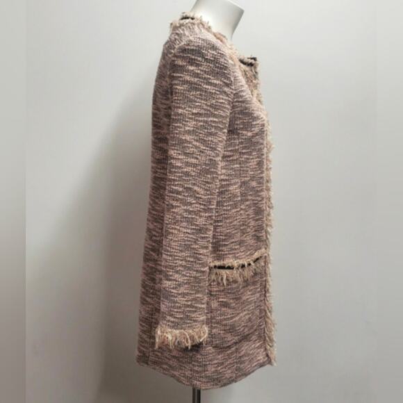 McGinn Sheila Pink and Black Tweed Jacket Women's Size Medium - Picture 4 of 11